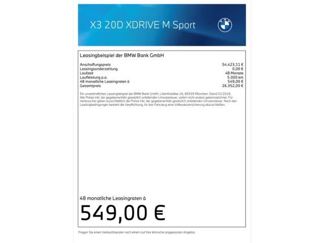 BMW X3 M-Sport xDrive