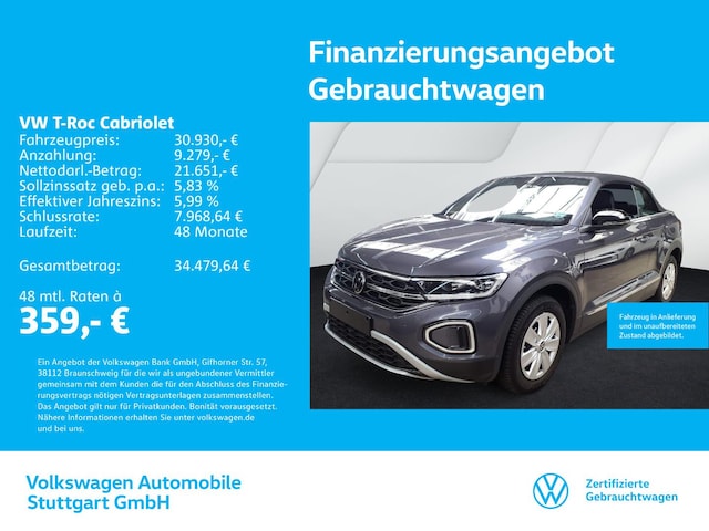 Volkswagen T-Roc 1.5 TSI Cabriolet DSG