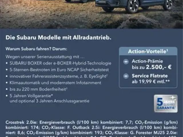 Subaru Impreza Platinum -weitere 250 Fahrzeuge lieferbar-