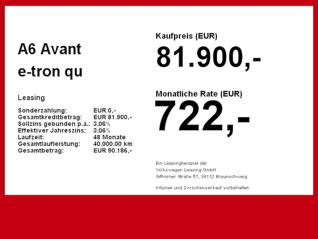 Audi A6 e-tron Avant Quattro