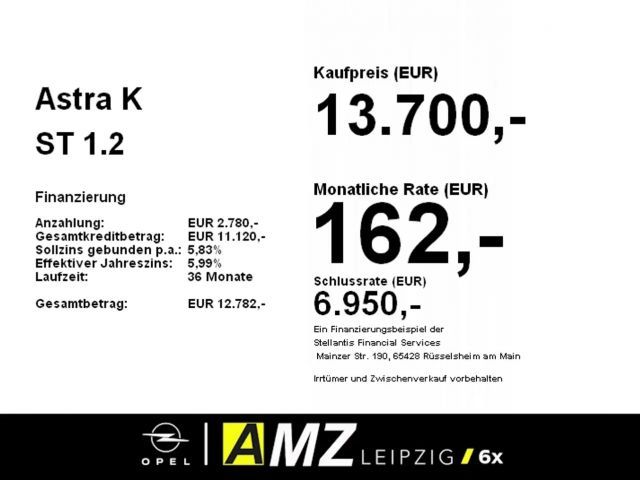 Opel Astra 1.2 Turbo Sports Tourer Turbo