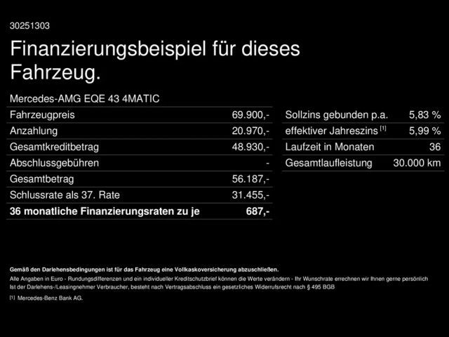 Mercedes-Benz EQE 43 4MATIC AMG Line Sedan