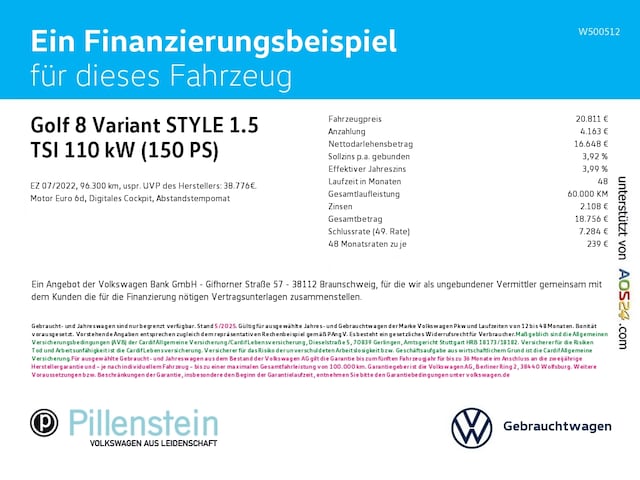 Volkswagen Golf 1.5 TSI Style Variant