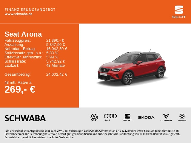 Seat Arona 1.0 TSI DSG FR-lijn