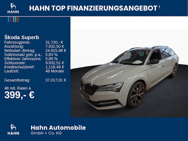Skoda Superb 2.0 TSI 4x4 Combi Sportline