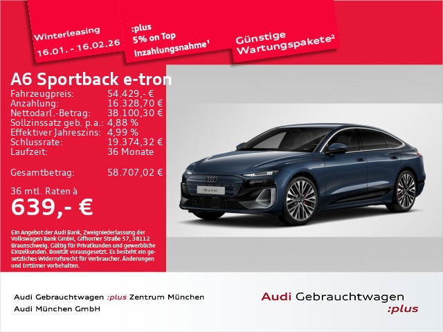Audi A6 e-tron Sportback