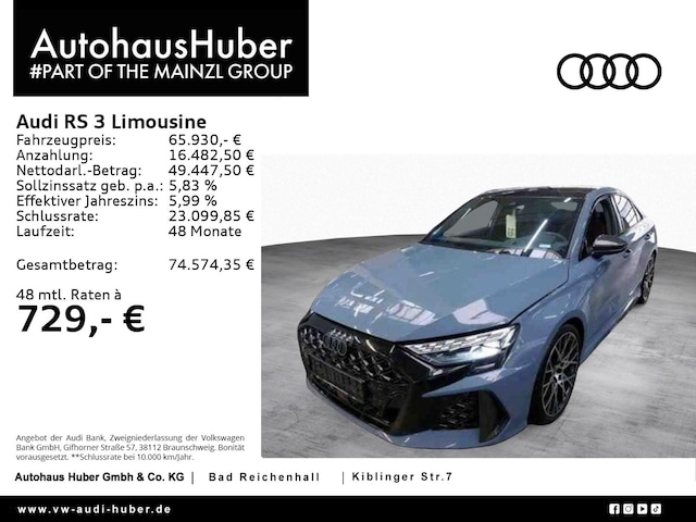 Audi RS3 Quattro S-Tronic Sedan