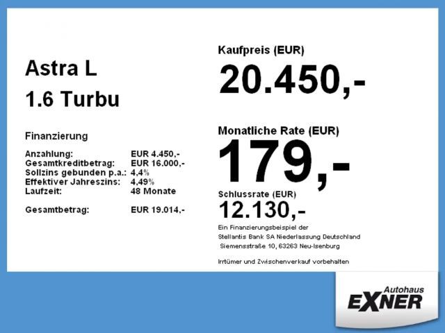 Opel Astra Edition Hybrid