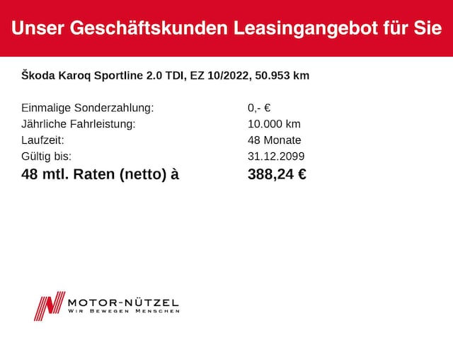 Skoda Karoq 2.0 TDI Sportline