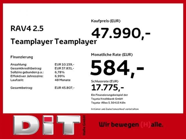 Toyota RAV4 RAV4 2.5 Teamplayer Anhängekupplung abnehmbar