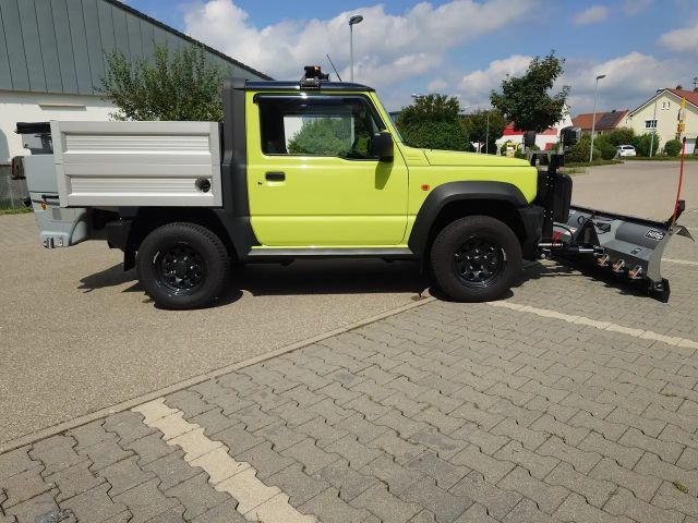 Suzuki Jimny PickUp Winterdienst-Umbau HILLTIP Schild & Streuer