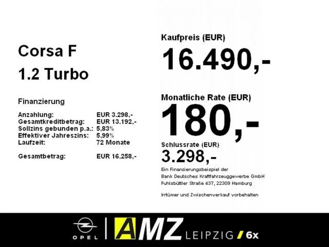 Opel Corsa 1.2 Turbo Elegance Turbo