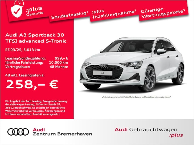 Audi A3 30 TFSI S-Tronic Sportback