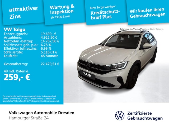 Volkswagen Taigo 1.0 TSI DSG Life