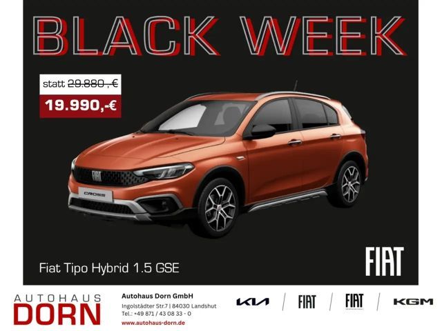 Fiat Tipo Hybrid 1.5 GSE 96 kW, Klima, DAB, Tempomat,