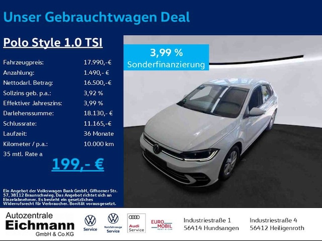 Volkswagen Polo Polo 1.0     StyleBT070 TSIM5F