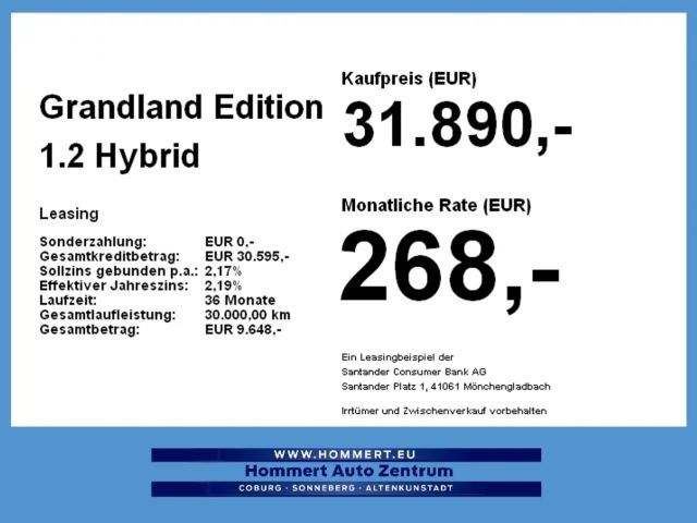 Opel Grandland X Edition Hybrid