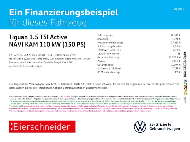 Volkswagen Tiguan 1.5 TSI