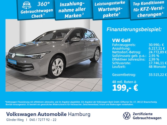 Volkswagen Golf 1.5 eTSI DSG Golf VIII