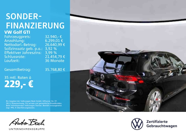 Volkswagen Golf 2.0 TSI DSG GTI Golf VIII Pro