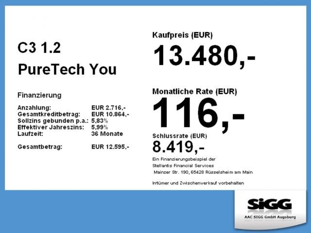 Citroën C3 PureTech You