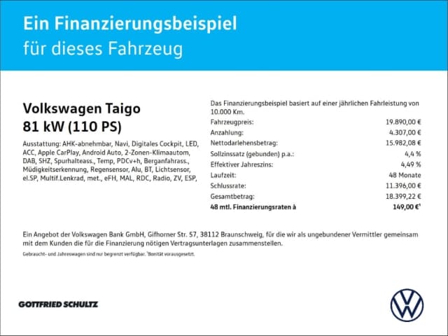 Volkswagen Taigo 1.0 TSI DSG