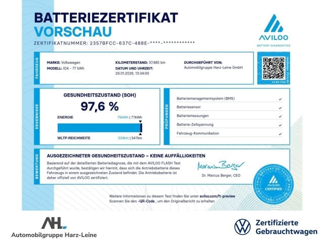 Volkswagen ID.4 LED Navi ACC Wärmepumpe RFK