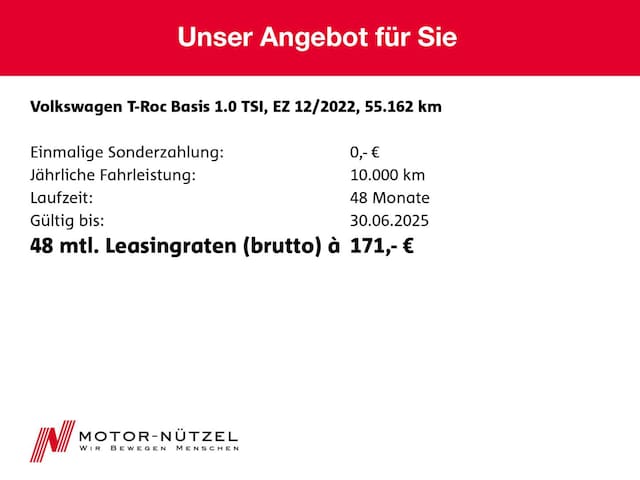 Volkswagen T-Roc 1.0 TSI