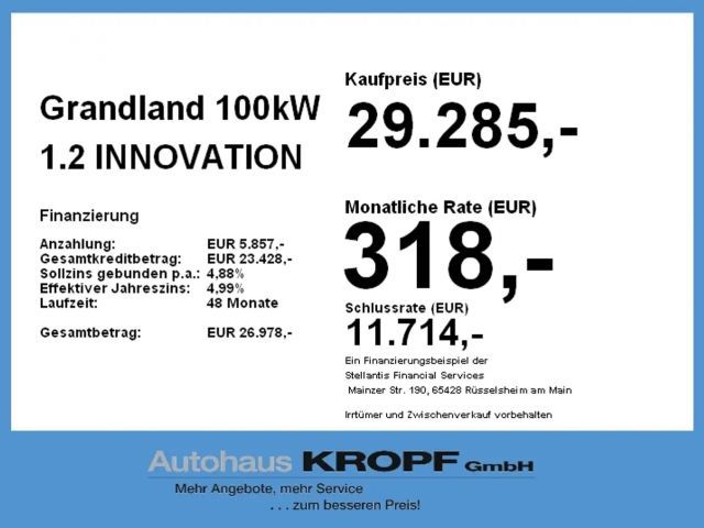 Opel Grandland X 100kW 1.2 LED+Navi
