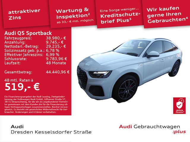 Audi Q5 45 TFSI Quattro S-Tronic Sportback