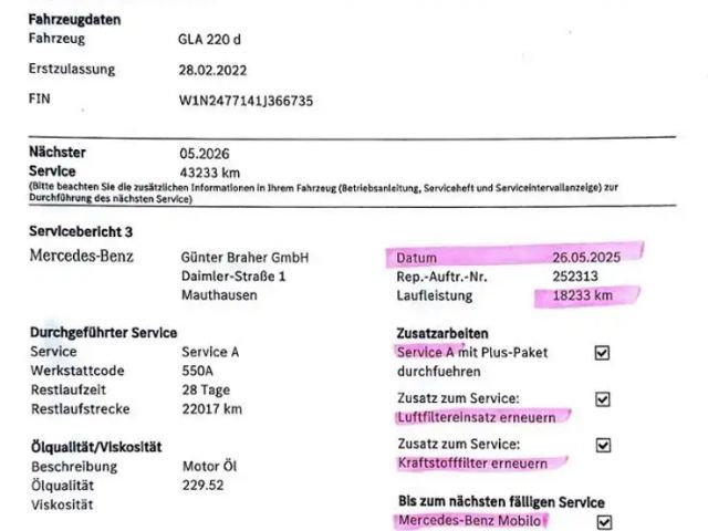 Mercedes-Benz GLA 220 AMG Line GLA 220 d