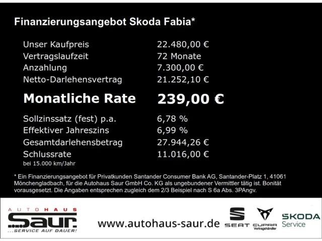 Skoda Fabia 1.0 TSI Monte Carlo