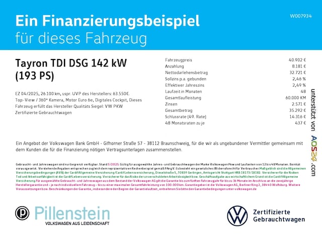 Volkswagen Tayron DSG