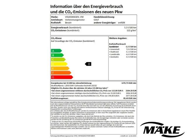 Volkswagen Golf 1.5 eTSI DSG IQ.Drive Style