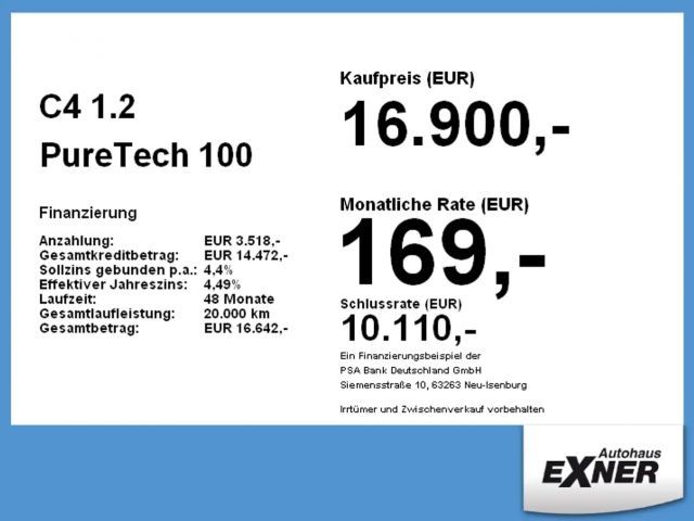 Citroën C4 Feel PureTech