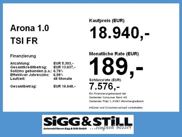 Seat Arona 1.0 TSI FR-lijn