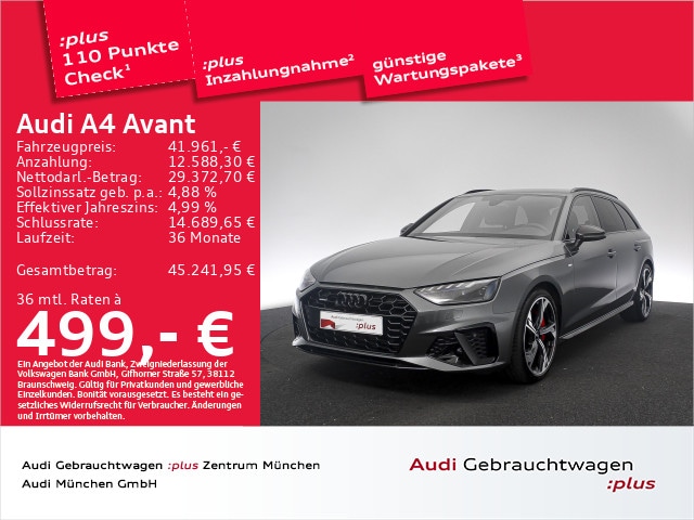 Audi A4 45 TFSI Avant Quattro S-Line S-Tronic