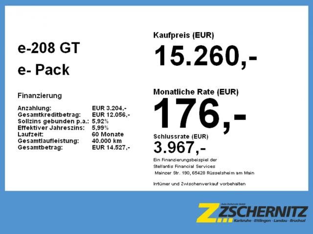 Peugeot E-208 GT-Line