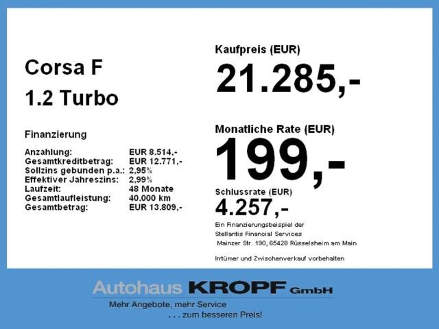 Opel Corsa 1.2 Turbo Edition Turbo