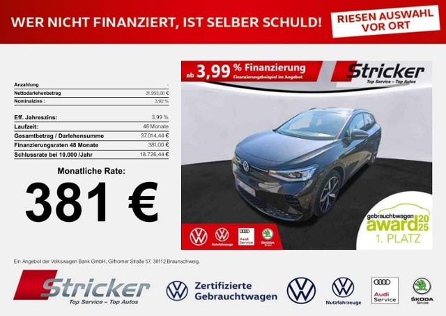 Volkswagen ID.4 381,-ohne Anzahlung Navi ACC Kamera