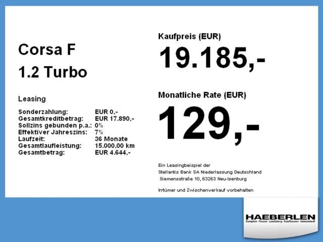 Opel Corsa 1.2 Turbo Edition Turbo