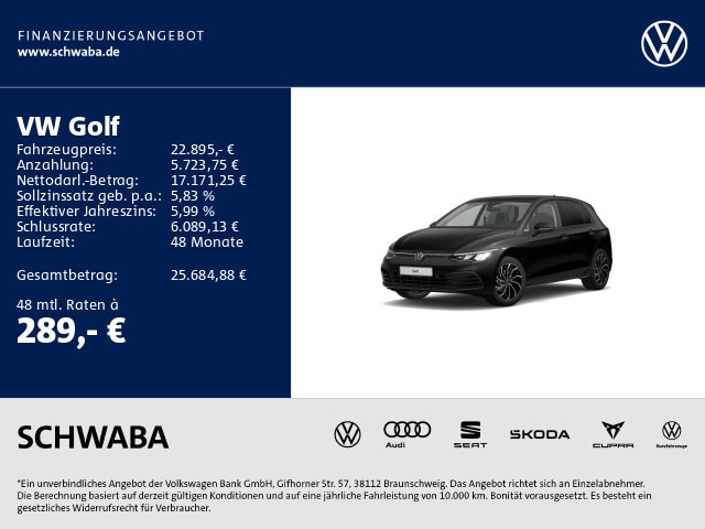 Volkswagen Golf 1.5 eTSI DSG Golf VIII Life