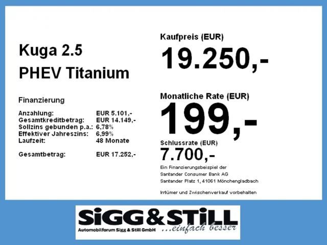 Ford Kuga Plug in Hybrid Titanium