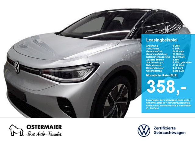 Volkswagen ID.5 340PS 4M NP.67T ACC.5J-G.WÄRMEPUMPE.NAVI.2xPDC.PANO.LED.APP-C.LKRD-HZG