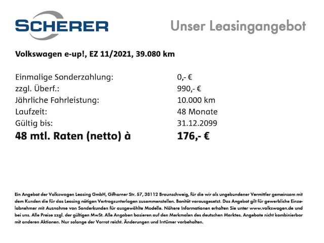 Volkswagen e-up! Active