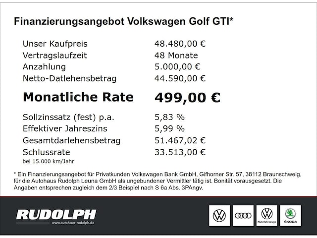 Volkswagen Golf 2.0 TSI DSG Golf VIII