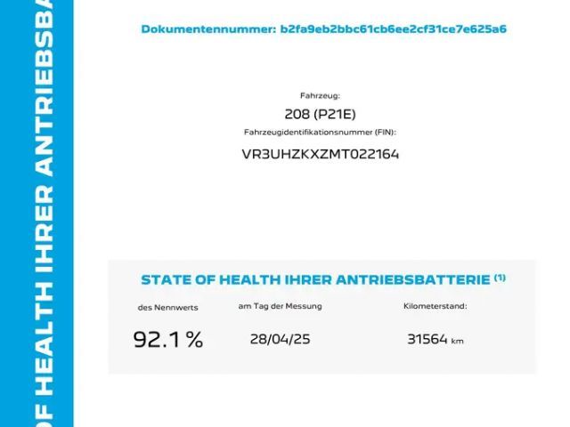 Peugeot E-208 Allure Pack