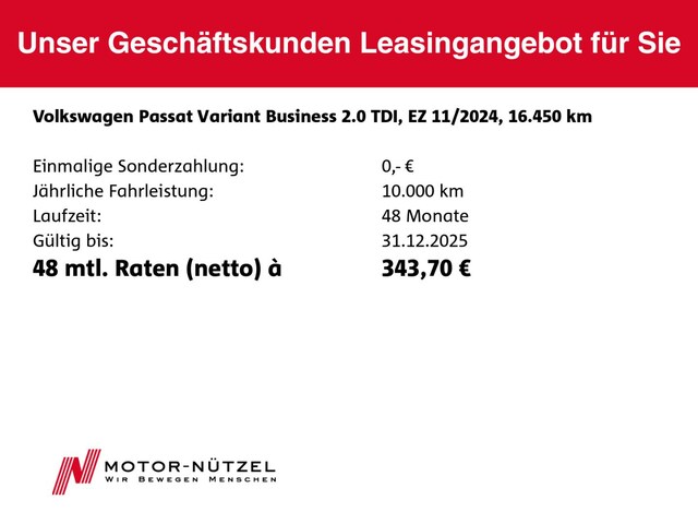 Volkswagen Passat 2.0 TDI Business DSG Variant
