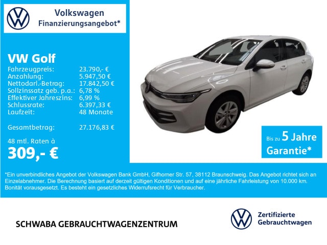 Volkswagen Golf 1.5 TSI Golf VIII Life