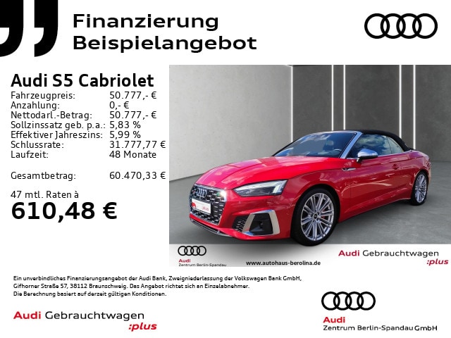 Audi S5 Cabriolet Quattro